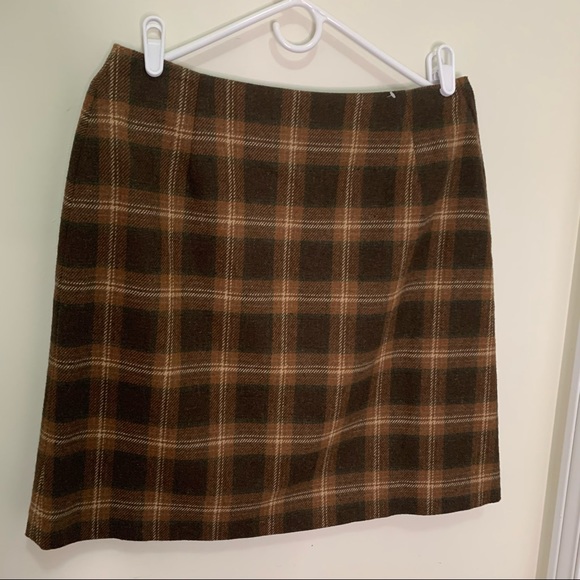 Jessica Sports Vintage Wool Blend Plaid Mini skirt Size large - Picture 1 of 13
